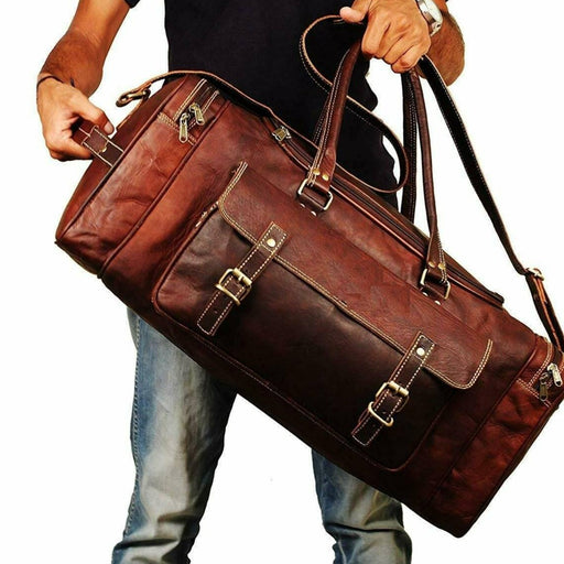 leather side satchel