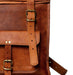 Roll Top Genuine Leather Travel Hiking Backpack Classy Leather Bags 
