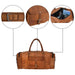 Genuine Leather Travel Weekender Bag Classy Leather Bags 