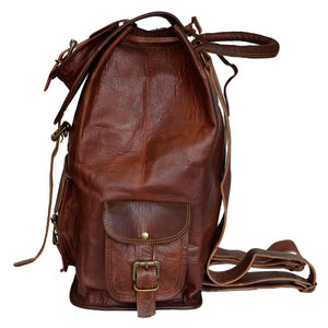 Spencer Leather Outdoor Hiking Travel Backpack Rucksack Men — MaheTri