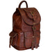 Large Leather Outdoor Hiking Travel Backpack Rucksack Classy Leather Bags 
