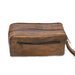 Buffalo Leather Toiletry Bag Single Zipper Classy Leather, Inc 